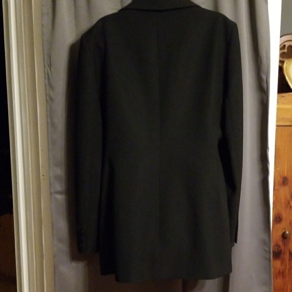 VTG Greta Garbo Womens 100% Virgin Wool Jacket Black Italy Sz 12 GUC READ - Picture 5 of 8